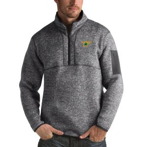 Premium Dallas Stars Antigua Fortune Quarter Zip Pullover Jacket Black to stand out at the stadium