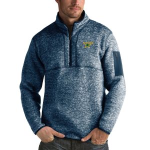 Fantastic Dallas Stars Antigua Fortune Quarter Zip Pullover Jacket Royal for die - hard fans