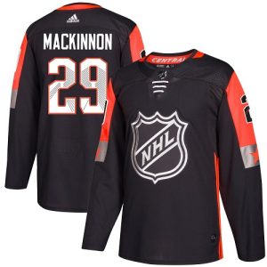 Elegant Adidas Avalanche #29 Nathan MacKinnon Black 2018 All Star Central Division Authentic Stitched Youth NHL Jersey for die   hard Blackhawks fans