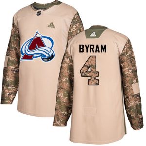 Elegant Adidas Avalanche #4 Bowen Byram Camo Youth Authentic 2017 Veterans Day Stitched NHL Jersey for top   notch game   day wear