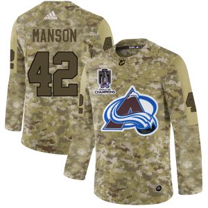 Elegant Adidas Avalanche #42 Josh Manson Camo 2022 Stanley Cup Champions Authentic Stitched NHL Jersey for a valuable hockey collectible
