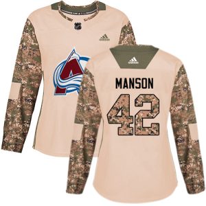 Elegant Adidas Avalanche #42 Josh Manson Camo Women's Authentic 2017 Veterans Day Stitched NHL Jersey for true hockey enthusiasts