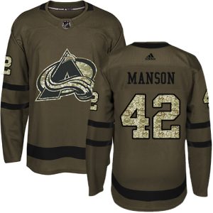 Elegant Adidas Avalanche #42 Josh Manson Green Salute to Service Stitched NHL Jersey for top   notch game   day wear