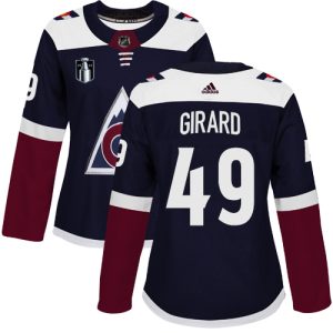 Elegant Adidas Avalanche #49 Samuel Girard Navy Women's 2022 Stanley Cup Final Patch Alternate Authentic Stitched NHL Jersey to stand out at the stadium