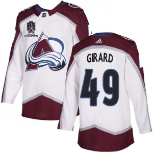 Elegant Adidas Avalanche #49 Samuel Girard White 2022 Stanley Cup Champions Road Authentic Stitched NHL Jersey for true hockey enthusiasts