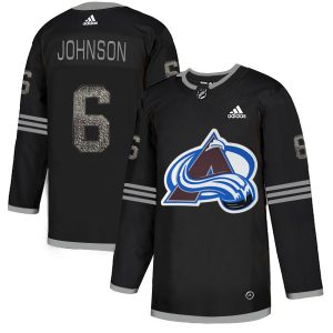 Elegant Adidas Avalanche #6 Erik Johnson Black Youth Authentic Classic Stitched NHL Jersey for die   hard Blackhawks fans