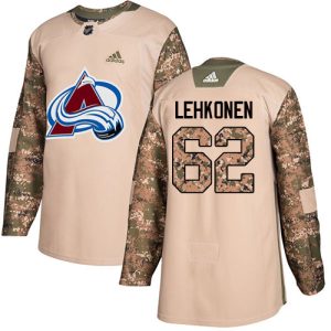 Elegant Adidas Avalanche #62 Artturi Lehkonen Camo Youth Authentic 2017 Veterans Day Stitched NHL Jersey for true hockey enthusiasts