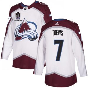 Elegant Adidas Avalanche #7 Devon Toews White 2022 Stanley Cup Champions Road Authentic Stitched NHL Jersey for top   notch game   day wear