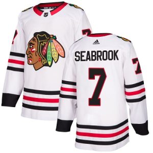 Elegant Adidas Blackhawks #7 Brent Seabrook White Road Authentic Stitched Youth NHL Jersey for true hockey enthusiasts