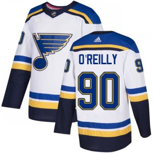 Elegant Adidas Blues #90 Ryan O'Reilly White Road Authentic Stitched Youth NHL Jersey to add to your hockey memorabilia collection