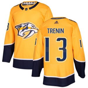 Elegant Adidas Predators #13 Yakov Trenin Yellow Home Authentic Stitched Youth NHL Jersey to add to your hockey memorabilia collection