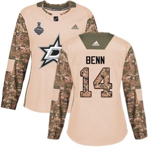Elegant Adidas Stars #14 Jamie Benn Camo Authentic 2017 Veterans Day Women's 2020 Stanley Cup Final Stitched NHL Jersey for die   hard Blackhawks fans