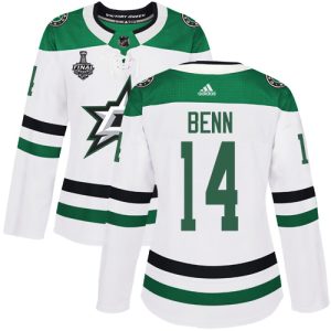 Elegant Adidas Stars #14 Jamie Benn White Road Authentic Women's 2020 Stanley Cup Final Stitched NHL Jersey to show your team love