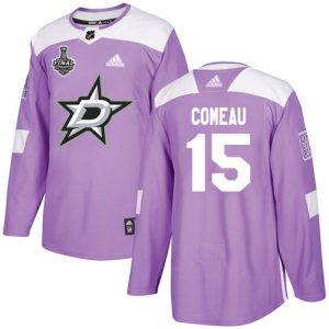 Elegant Adidas Stars #15 Blake Comeau Purple Authentic Fights Cancer Youth 2020 Stanley Cup Final Stitched NHL Jersey to support your favorite players