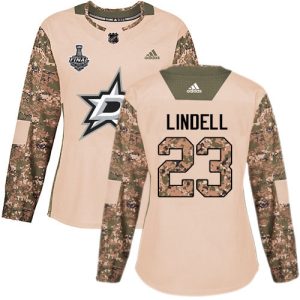 Elegant Adidas Stars #23 Esa Lindell Camo Authentic 2017 Veterans Day Women's 2020 Stanley Cup Final Stitched NHL Jersey for die   hard Blackhawks fans