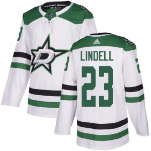 Elegant Adidas Stars #23 Esa Lindell White Road Authentic Youth Stitched NHL Jersey for true hockey enthusiasts