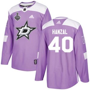 Elegant Adidas Stars #40 Martin Hanzal Purple Authentic Fights Cancer 2020 Stanley Cup Final Stitched NHL Jersey for true hockey enthusiasts