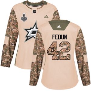 Elegant Adidas Stars #42 Taylor Fedun Camo Authentic 2017 Veterans Day Women's 2020 Stanley Cup Final Stitched NHL Jersey for true hockey enthusiasts