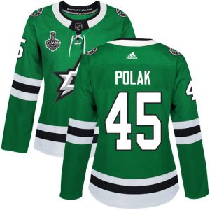 Elegant Adidas Stars #45 Roman Polak Green Home Authentic Women's 2020 Stanley Cup Final Stitched NHL Jersey to add to your hockey memorabilia collection