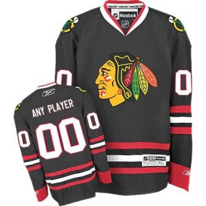 Elegant Blackhawks New Third Personalized Authentic Black NHL Jersey (S 3XL) for a memorable sports moment