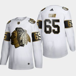 Elegant Chicago Blackhawks #65 Andrew Shaw Men's Adidas White Golden Edition Limited Stitched NHL Jersey for a memorable sports moment