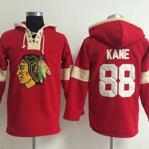 Elegant Chicago Blackhawks #88 Patrick Kane Red Pullover NHL Hoodie for a valuable hockey collectible