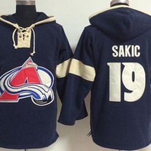 Elegant Colorado Avalanche #19 Joe Sakic Blue Pullover NHL Hoodie for a valuable hockey collectible
