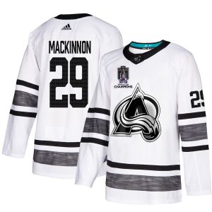 Elegant Colorado Avalanche #29 Nathan MacKinnon White 2022 Stanley Cup Champions Authentic All Star Stitched NHL Jersey for a valuable hockey collectible