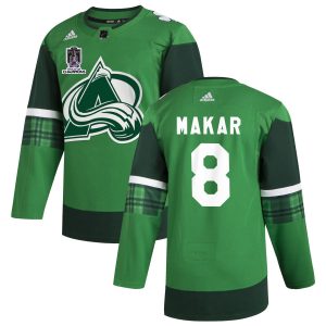 Elegant Colorado Avalanche #8 Cale Makar Men's Adidas 2022 Stanley Cup Champions St. Patrick's Day Stitched NHL Jersey Green to show your team love
