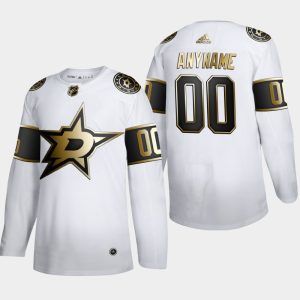 Elegant Dallas Stars Custom Men's Adidas White Golden Edition Limited Stitched NHL Jersey for top   notch game   day wear