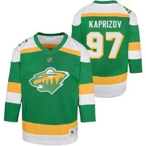 Elegant Kirill Kaprizov Minnesota Wild Preschool 2023/24 Alternate Replica Player Jersey – Green for top   notch game   day wear