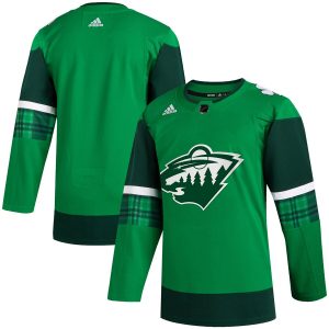 Elegant Minnesota Wild Blank Men's Adidas 2020 St. Patrick's Day Stitched NHL Jersey Green.jpg for top   notch game   day wear
