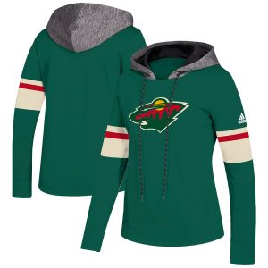 Elegant Minnesota Wild adidas Women's Crewdie Pullover Hoodie Green to show your team love