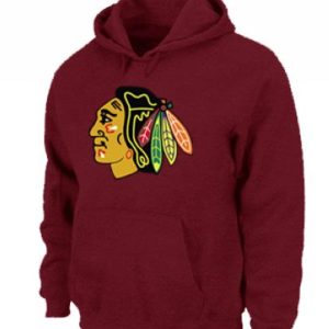 Elegant NHL Chicago Blackhawks Big & Tall Logo Pullover Hoodie Red to stand out at the stadium