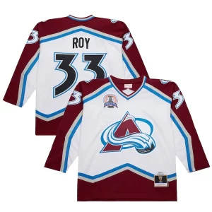Elegant Patrick Roy Colorado Avalanche 2000 01 Power Play Jersey   White for die   hard Blackhawks fans