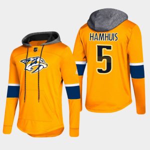 Elegant Predators #5 Dan Hamhuis Gold 2018 Pullover Platinum Hoodie for a memorable sports moment