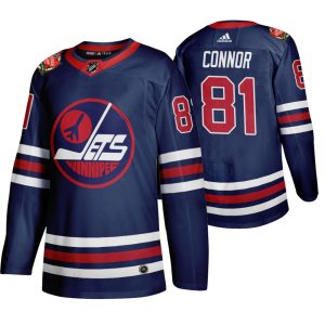 Elegant Winnipeg Jets #81 Kyle Connor Men's 2019 20 Heritage Classic Wha Navy Stitched NHL Jersey for a memorable sports moment