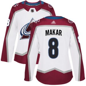 Fabulous Adidas Avalanche #8 Cale Makar White Road Authentic Women's Stitched NHL Jersey to add to your hockey memorabilia collection