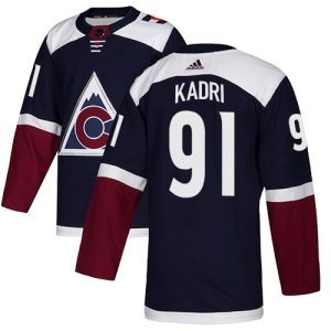 Fabulous Adidas Avalanche #91 Nazem Kadri Navy Youth Alternate Authentic Stitched NHL Jersey for a memorable sports moment