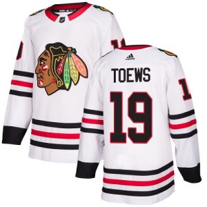 Fabulous Adidas Blackhawks #19 Jonathan Toews White Road Authentic Stitched Youth NHL Jersey to stand out at the stadium