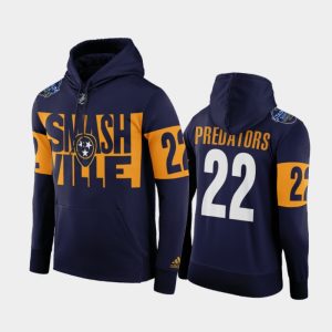 Fabulous Adidas Predators #22 Predators 2022 Stadium Series NHL Hoodie   Smashville Navy for top   notch game   day wear