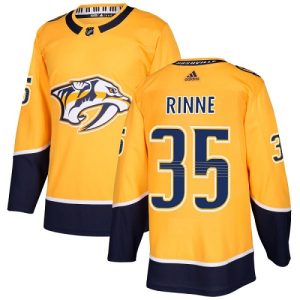 Fabulous Adidas Predators #35 Pekka Rinne Yellow Home Authentic Stitched Youth NHL Jersey for true hockey enthusiasts