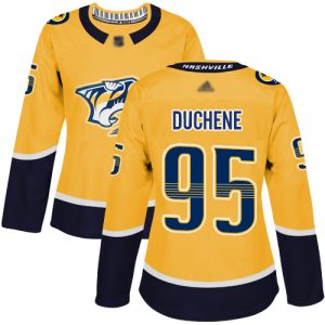 Fabulous Adidas Predators #95 Matt Duchene Yellow Home Authentic Women's Stitched NHL Jersey for a memorable sports moment