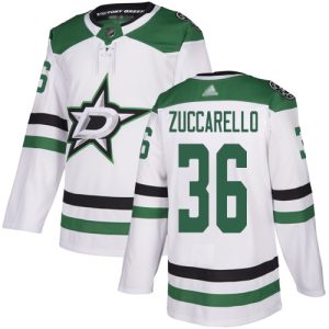 Fabulous Adidas Stars #36 Mats Zuccarello White Road Authentic Youth Stitched NHL Jersey to show your team love