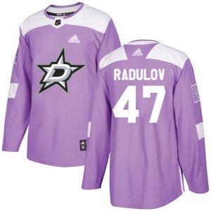 Fabulous Adidas Stars #47 Alexander Radulov Purple Authentic Fights Cancer Youth Stitched NHL Jersey for a memorable sports moment
