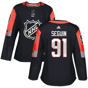 Fabulous Adidas Stars #91 Tyler Seguin Black 2018 All Star Central Division Authentic Women's Stitched NHL Jersey to support your favorite players