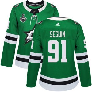 Fabulous Adidas Stars #91 Tyler Seguin Green Home Authentic Women's 2020 Stanley Cup Final Stitched NHL Jersey for an exciting hockey game