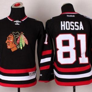 Fabulous Blackhawks #81 Marian Hossa Black 2014 Stadium Series Stitched Youth NHL Jersey for die   hard Blackhawks fans