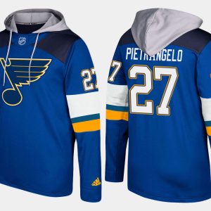 Fabulous Blues #27 Alex Pietrangelo Blue Name And Number Hoodie to show your team love