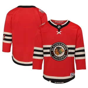 Fabulous Chicago Blackhawks Youth 2025 NHL Winter Classic Premier Jersey   Red for an exciting hockey game